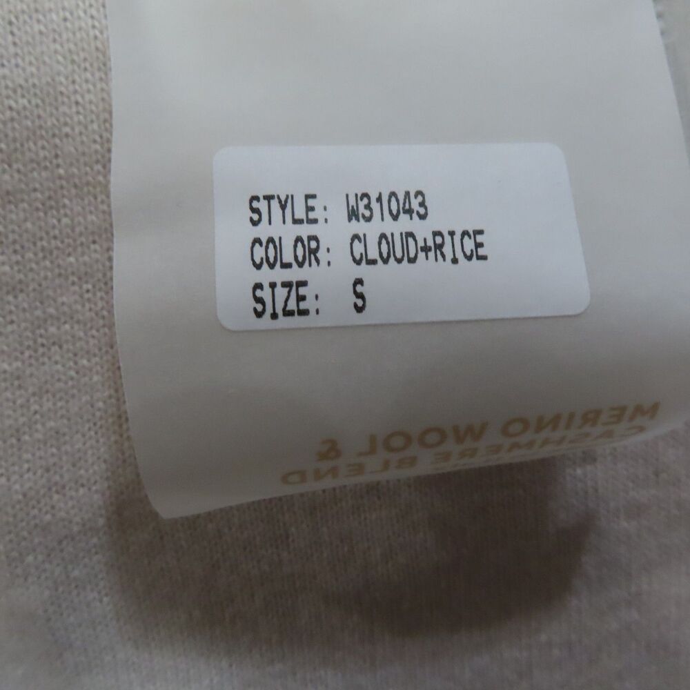 Bianco & Blu Italy Wool Cashmere Colorblock Dress Womens Small Cloud‎ Rice NEW - Picture 8 of 12